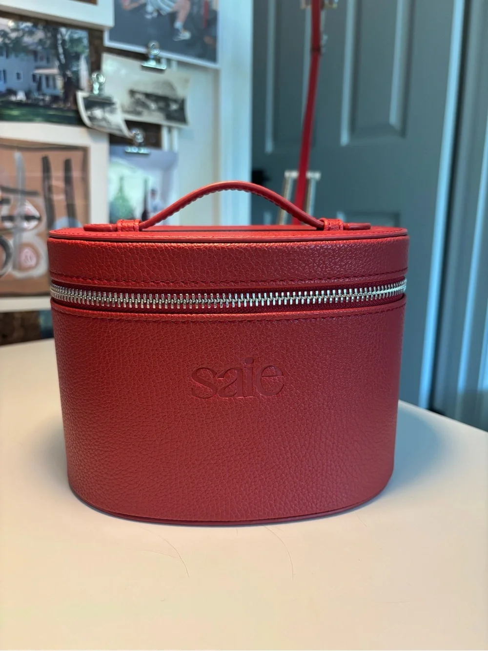 Saie Mini Red Cosmetic Vanity Case
